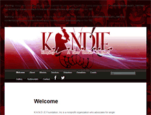 Tablet Screenshot of kandiefoundationinc.com